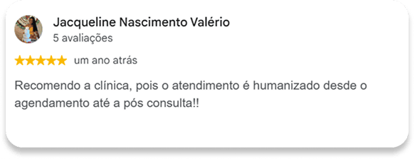 Avaliações google 1