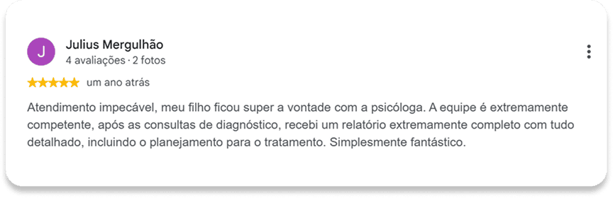 Avaliações google 10