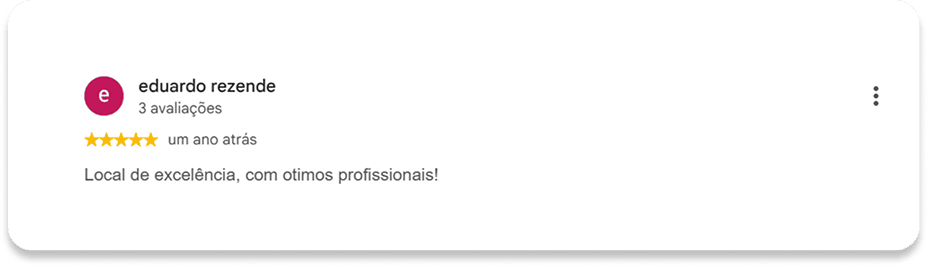 Avaliações google 14