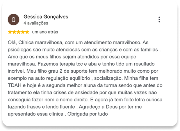 Avaliações google 2