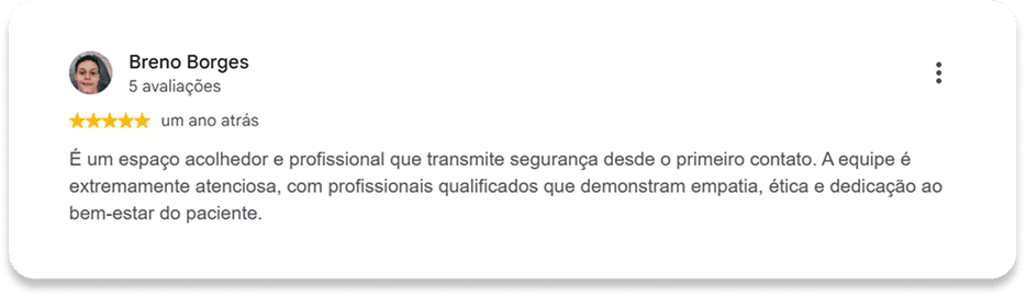 Avaliações google 3
