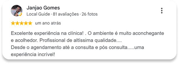 Avaliações google 4