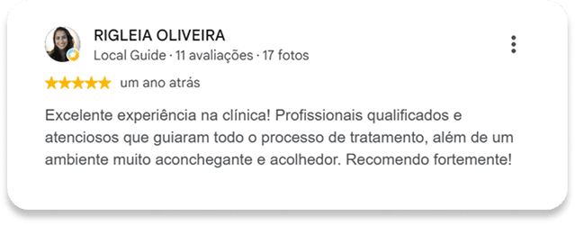 Avaliações google 7