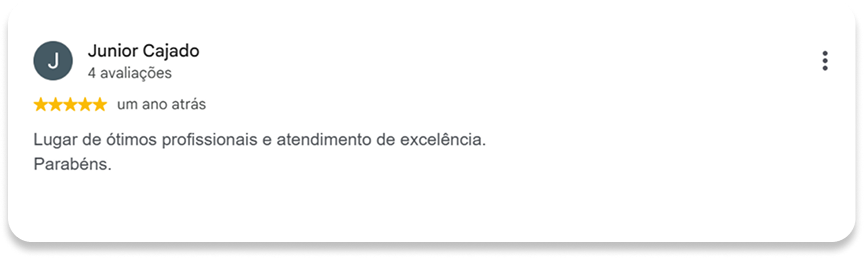 Avaliações google 9